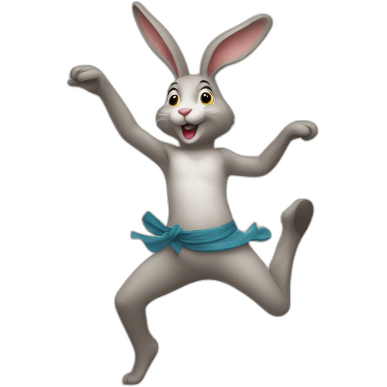 dancing rabbit emoji