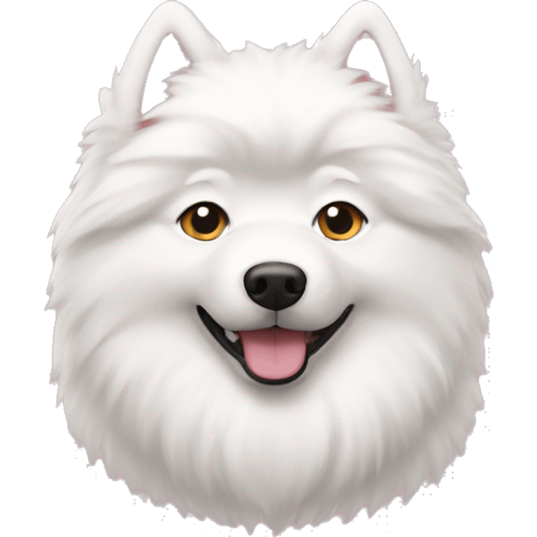 Pink Samoyed  emoji