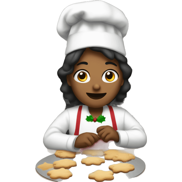 Me baking Christmas cookies emoji