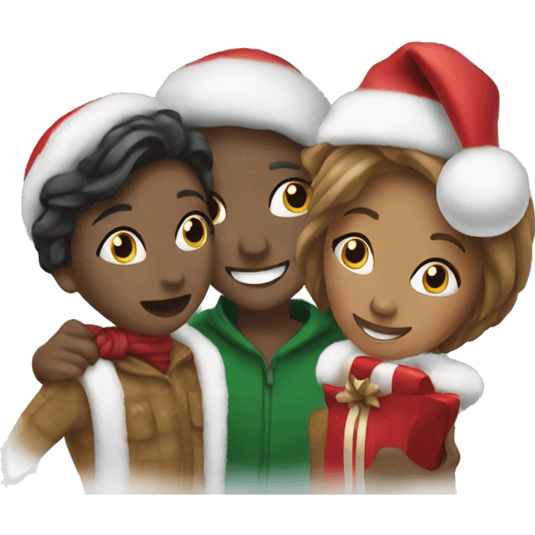 holiday cheer with friends emoji