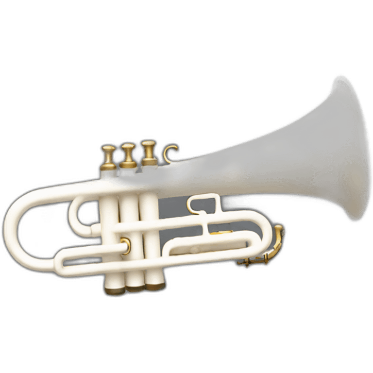 The White trumpet emoji