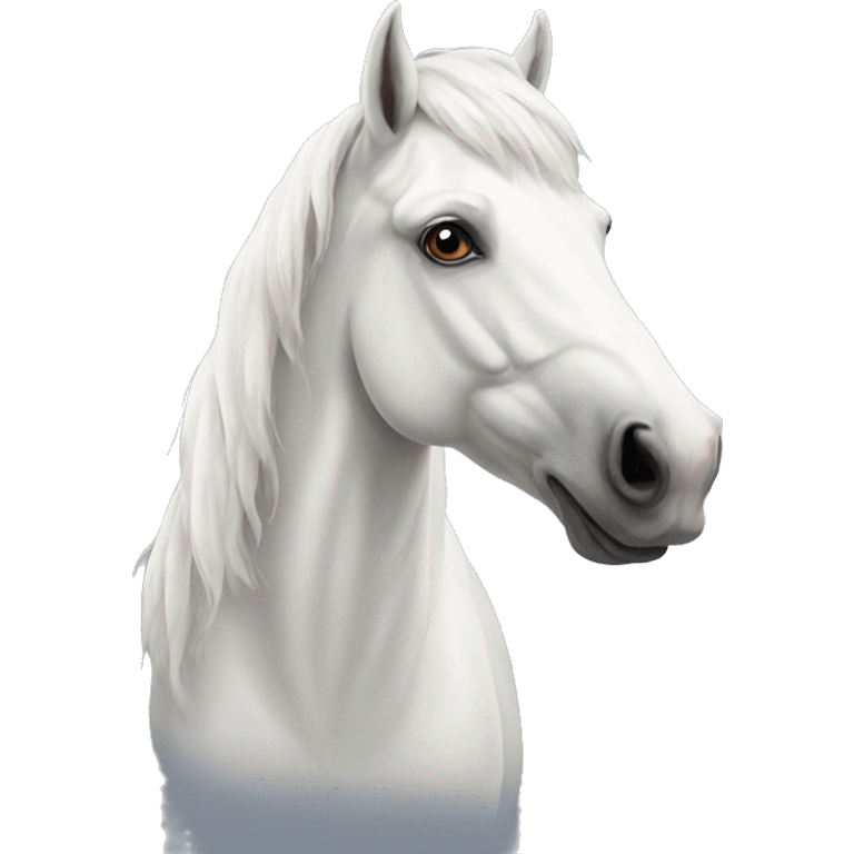 white horse  emoji