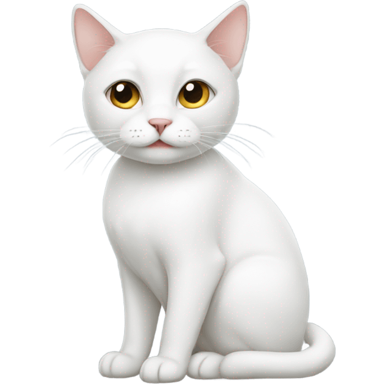 white cat emoji