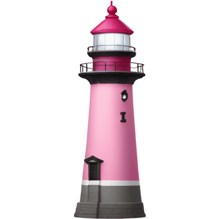 completely pink lighthouse emoji