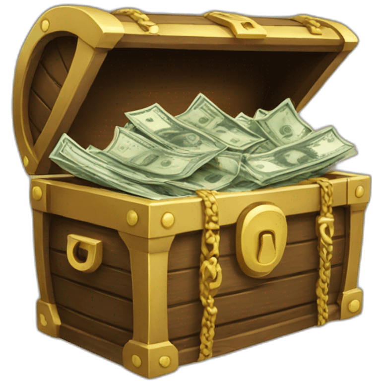 chest with money emoji