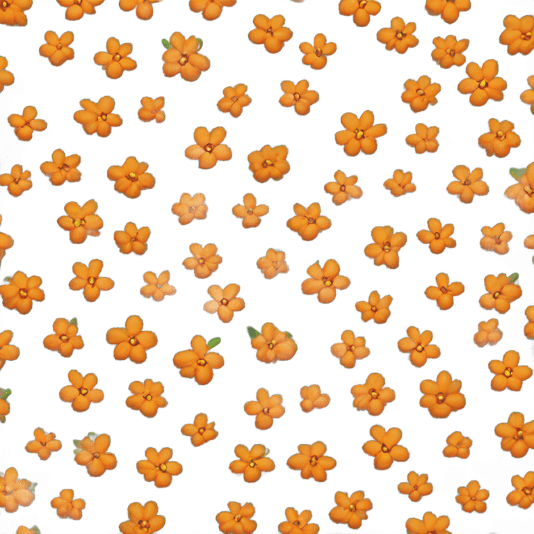 Flor naranja emoji