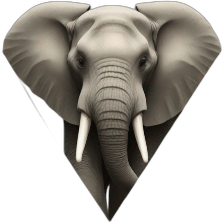 elephant inside a triangle emoji