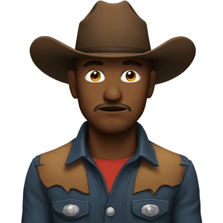 Sad cowboy emoji