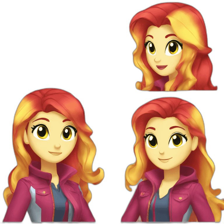 Sunset shimmer equestria girl emoji