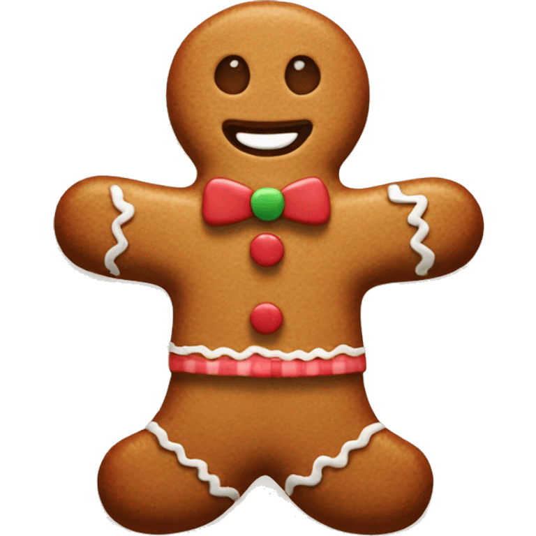 Gingerbread man emoji