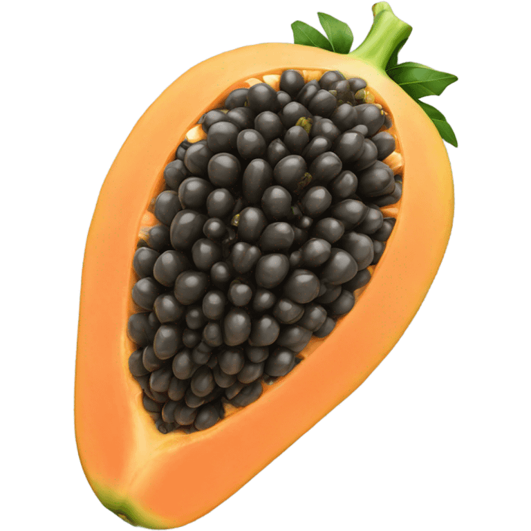 Realistic Papaya  emoji