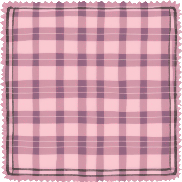 Light pink plaid blanket emoji