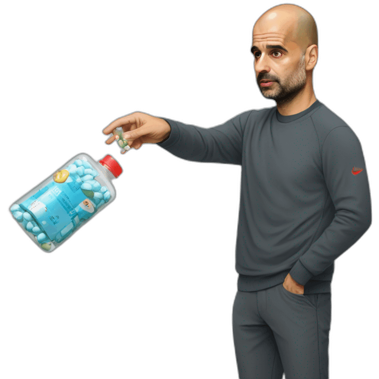 pep-guardiola-handing-out-pills emoji