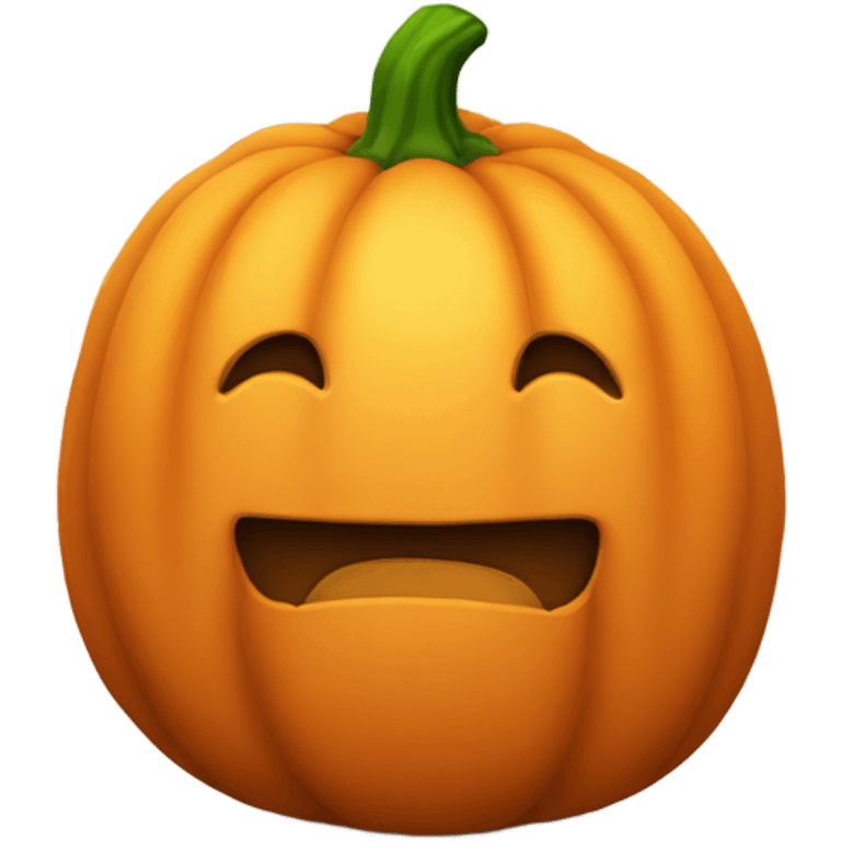 Plump pumpkin emoji