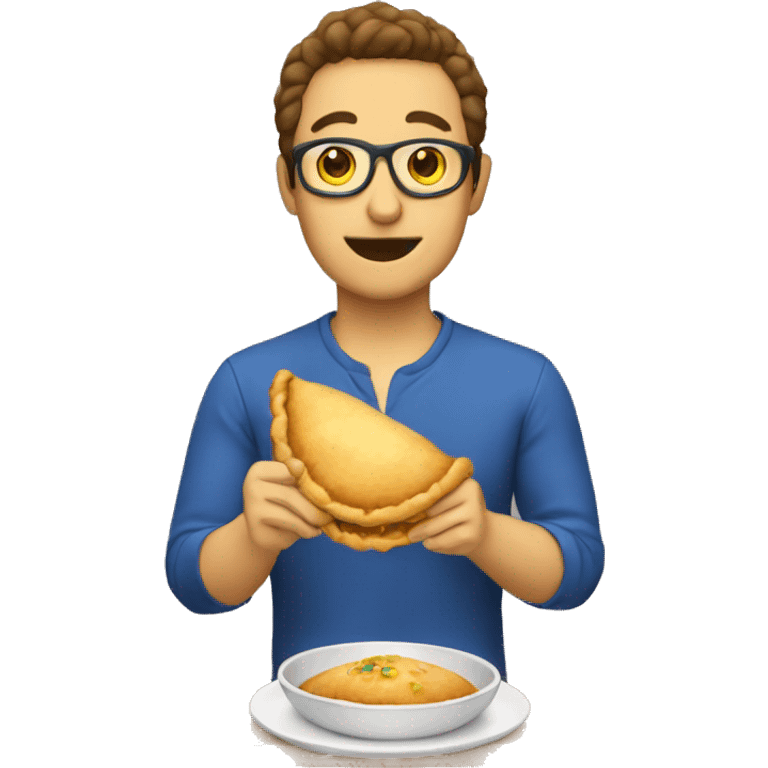 persona comiendo empanada emoji