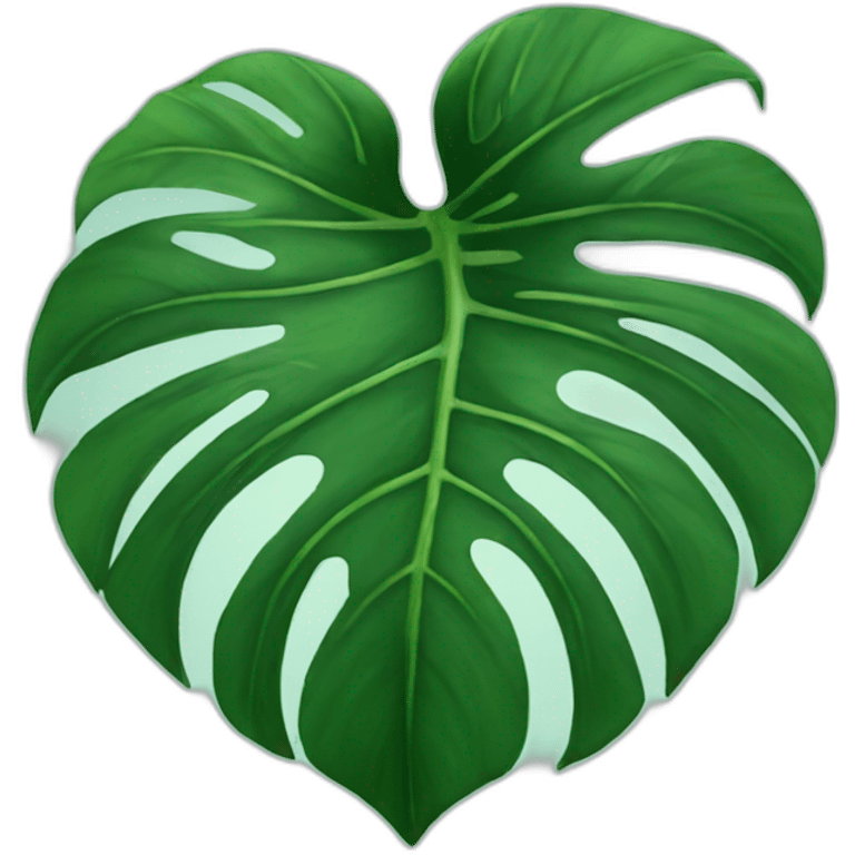 Monstera leaf emoji