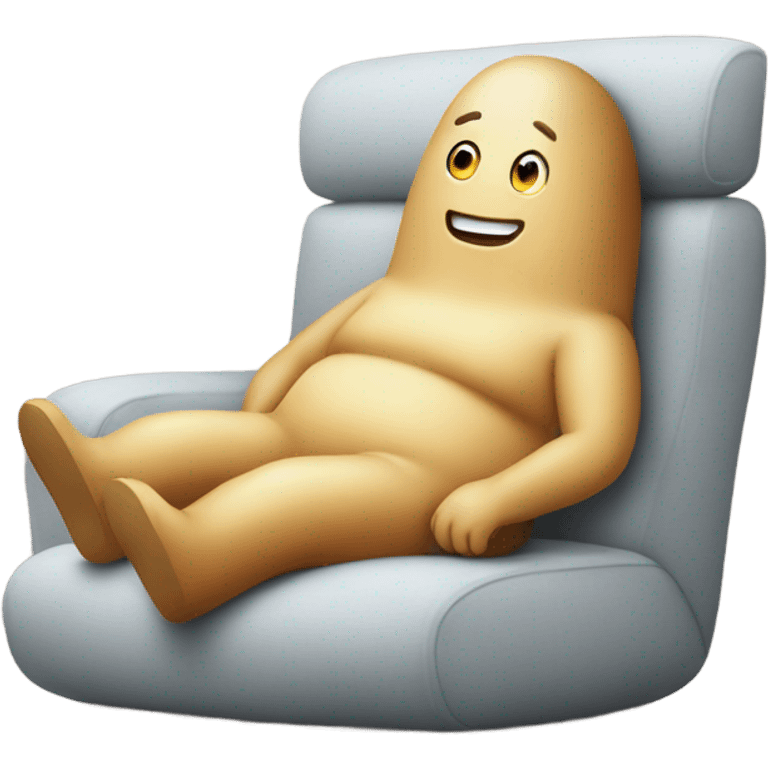 Human potato on couch emoji