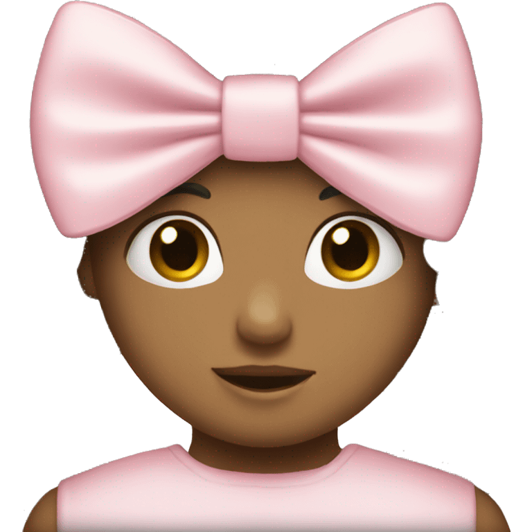 Light pink bow emoji