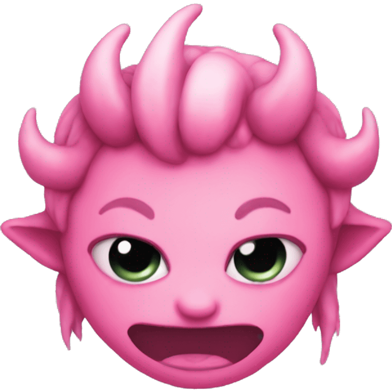 cute pink demon  emoji