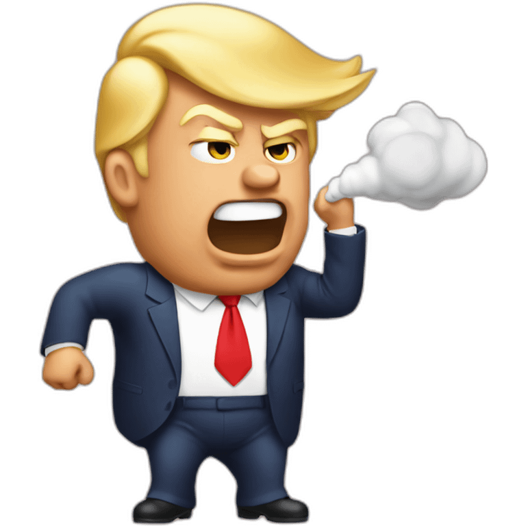 trump farting emoji