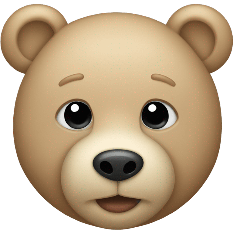 Beige teddy bear emoji