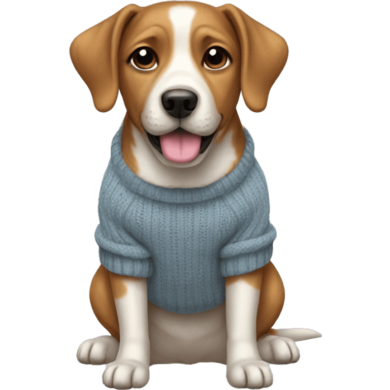 dog with jumper emoji