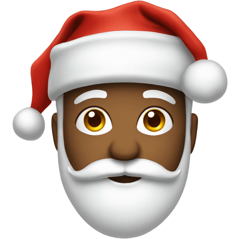 Emoji with Santa hat  emoji