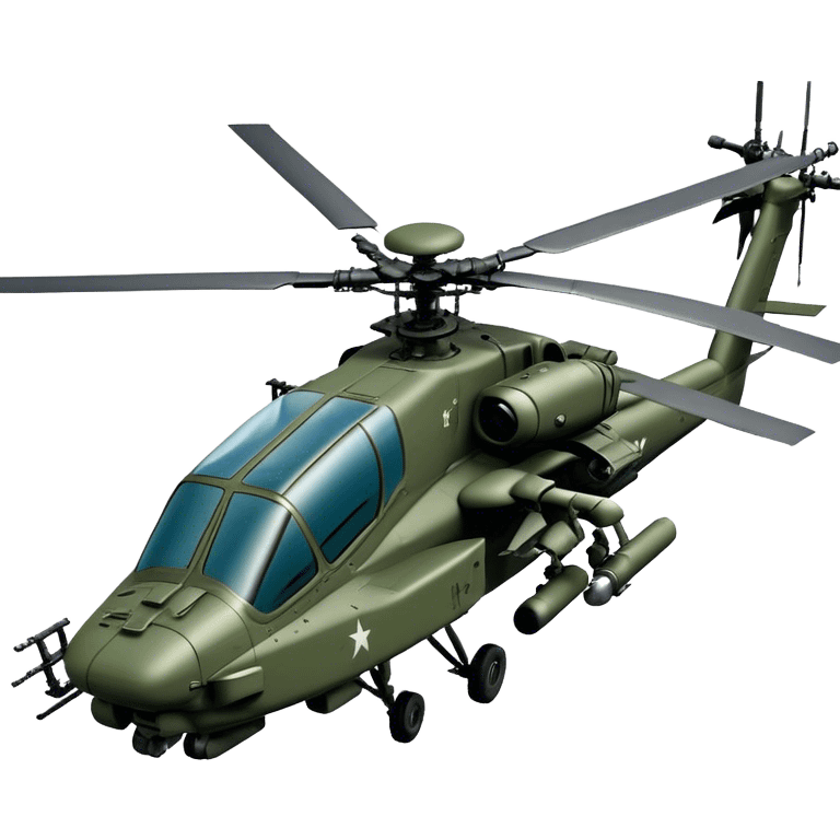 AH-64E Apache - Boeing (Model Year: 2021) (Iconic army green) emoji