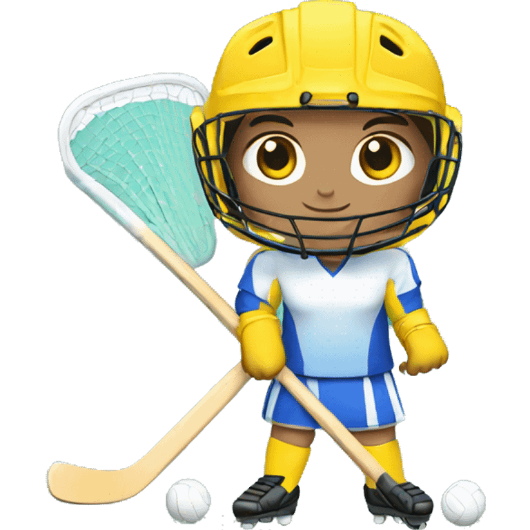 Field hockey goalie emoji