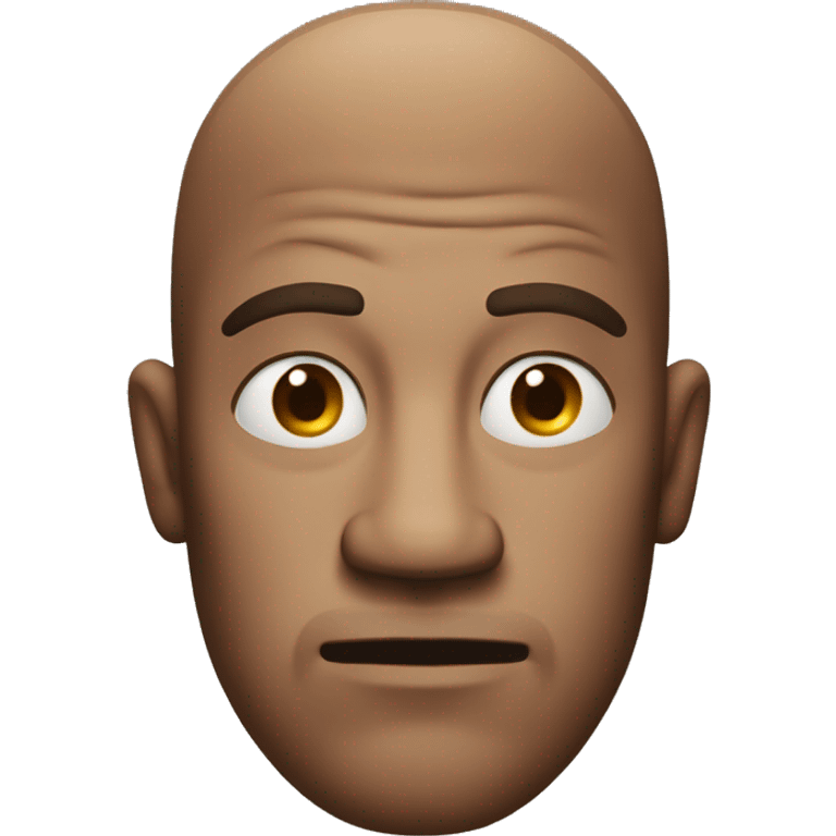 Man with squinty eyes with a suspicious expression  emoji