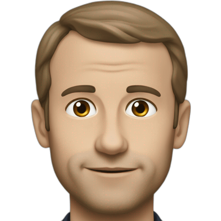 Macron bisous emoji