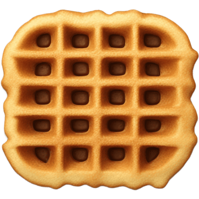 Chocolate chip waffle emoji