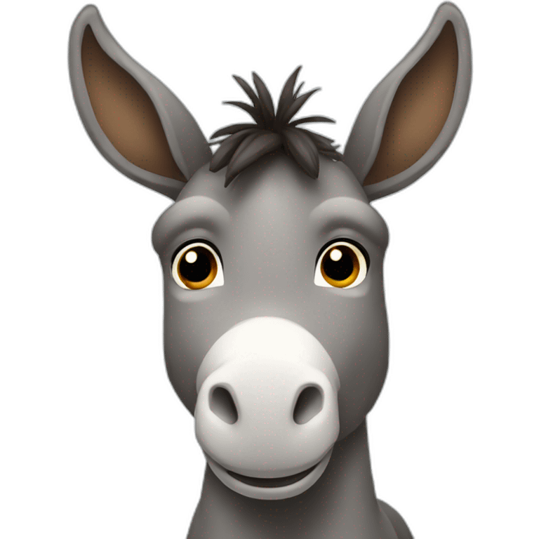 donkey cute emoji