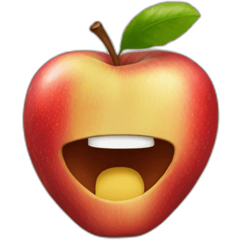 Manzana y pega emoji