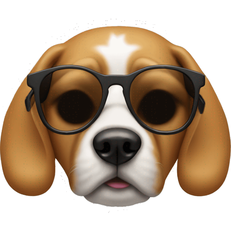 dog with sunglasses smoking  emoji