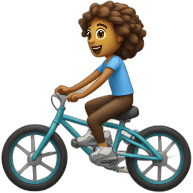 Ninga riding bike emoji