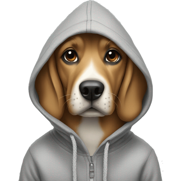 Dog wearing a Hoody  emoji