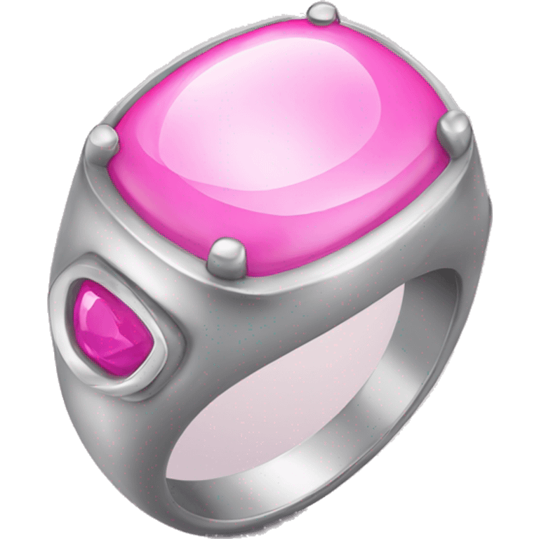 pink and silver ring emoji