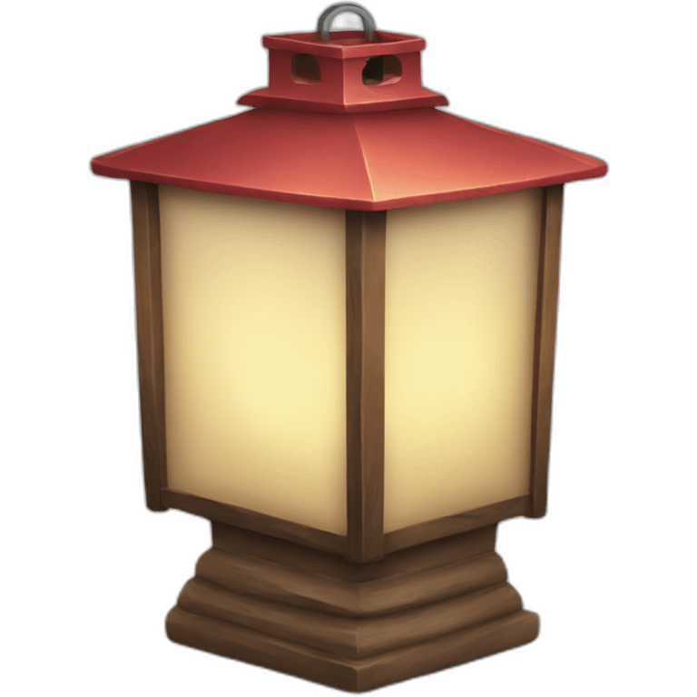 christmas lantern with decoration emoji