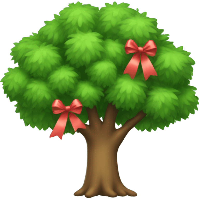 Tree with bows emoji