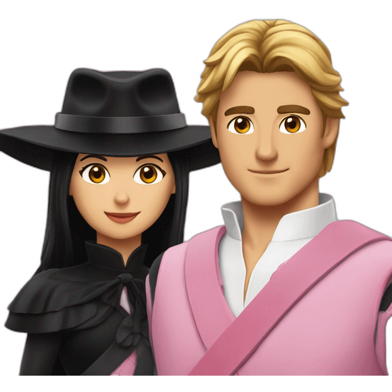 Zorro en couple avec sakura emoji