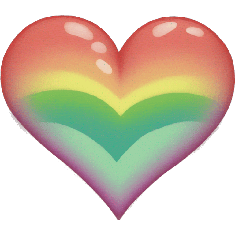 Rainbow heart  emoji