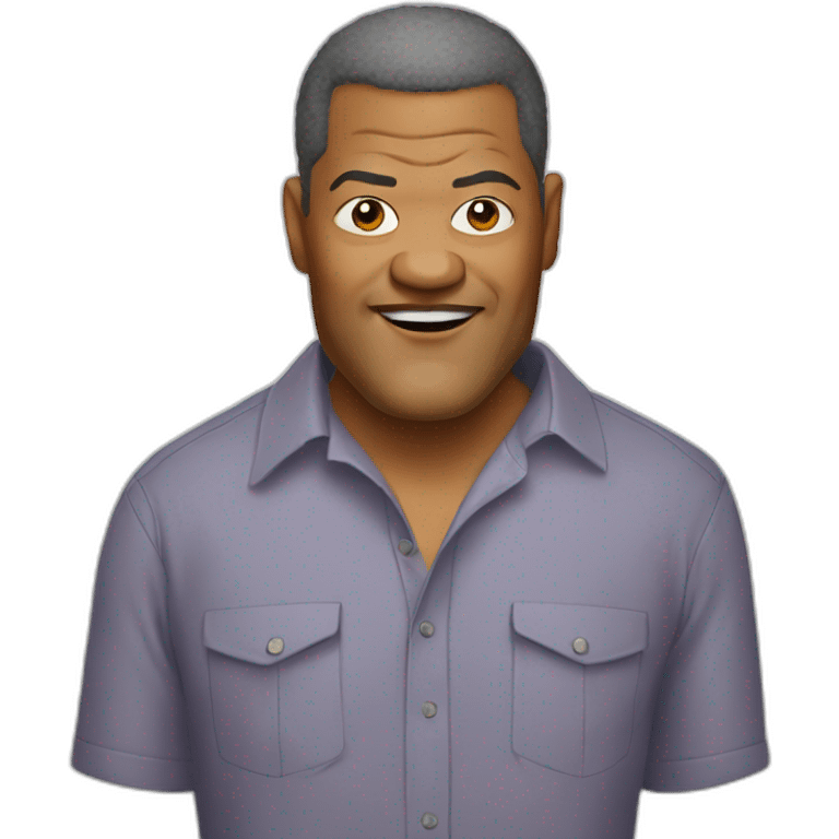 laurence-fishburne cartoon wearing shirt emoji