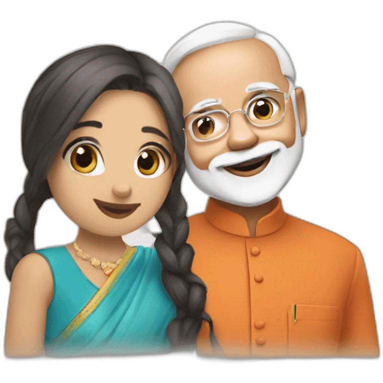 My photo with Narendra modi emoji