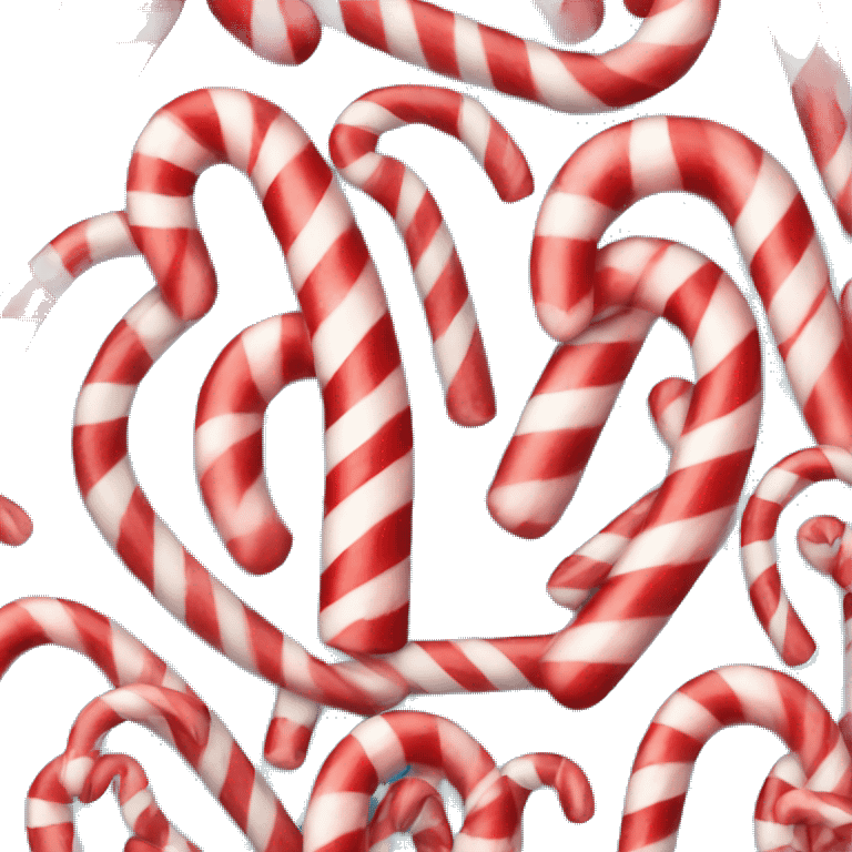 Candy cane heart emoji