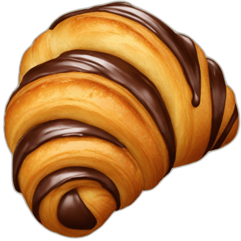 Chocolate croissant  emoji