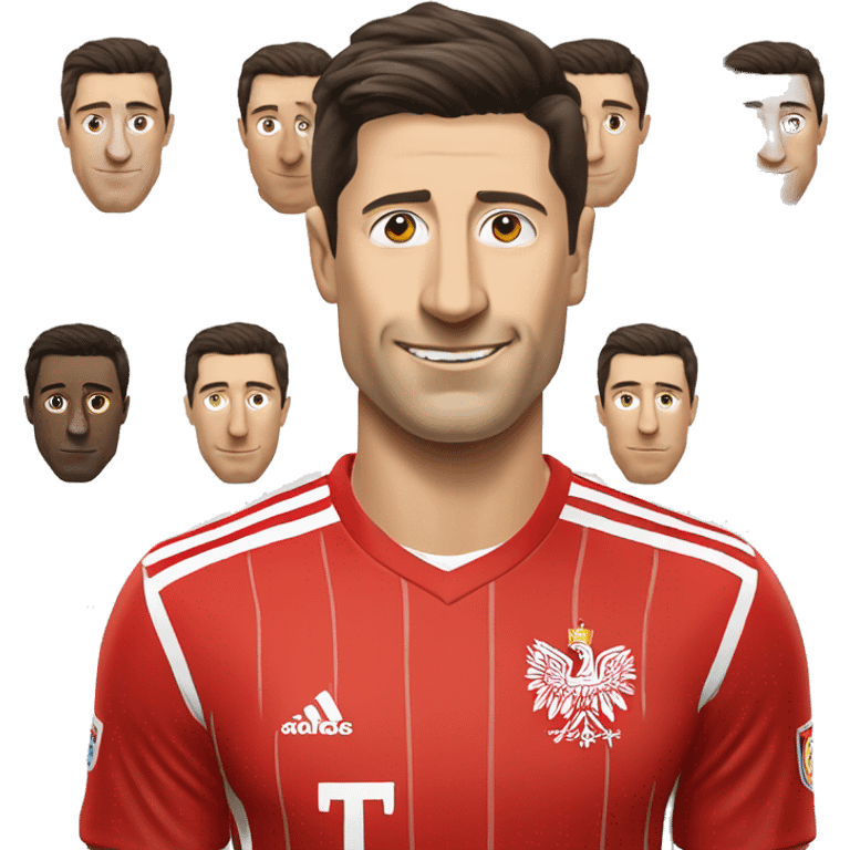 Robert Lewandowski, polish cocker player emoji