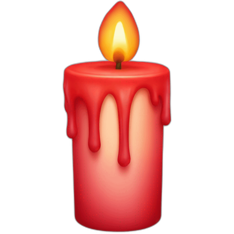 red candle emoji