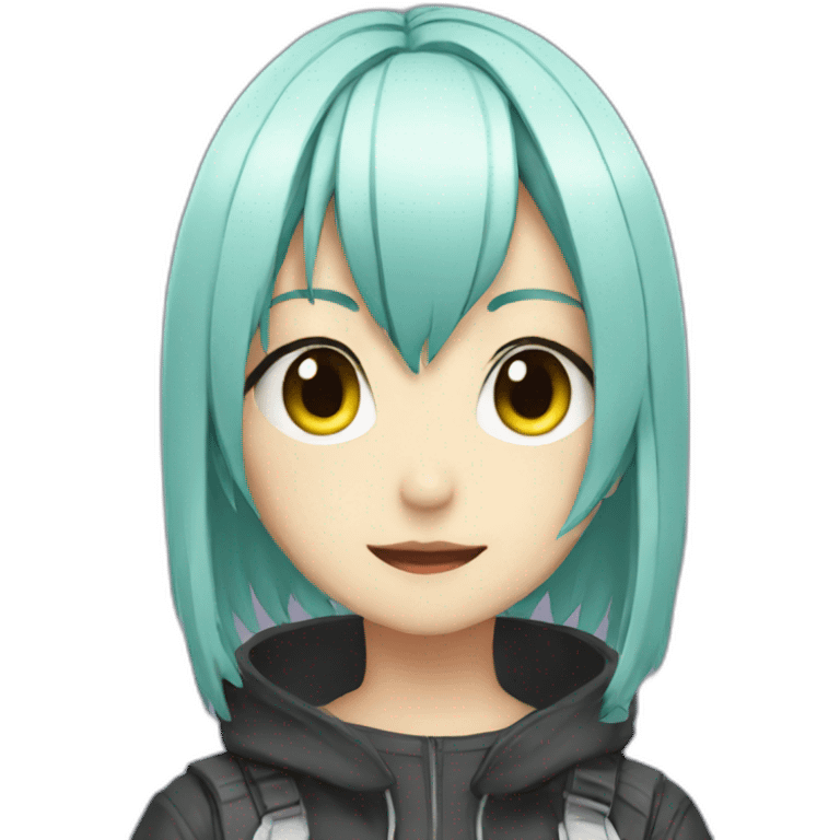 Cyber ​​anime chan emoji