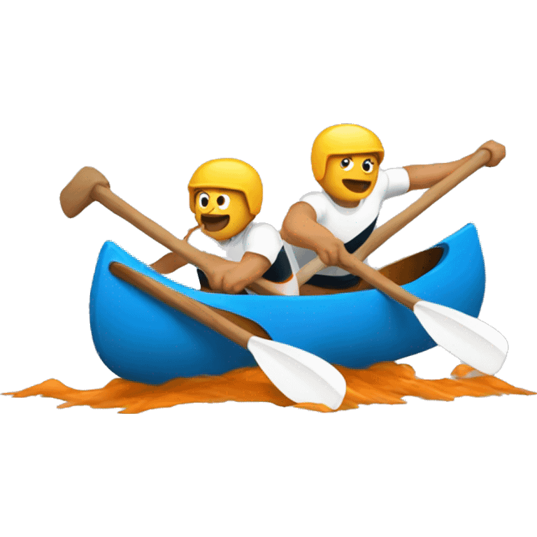 canoe sprint In a canoe emoji